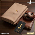 Men Hard Cotton Plain Suit Peach 4.5m