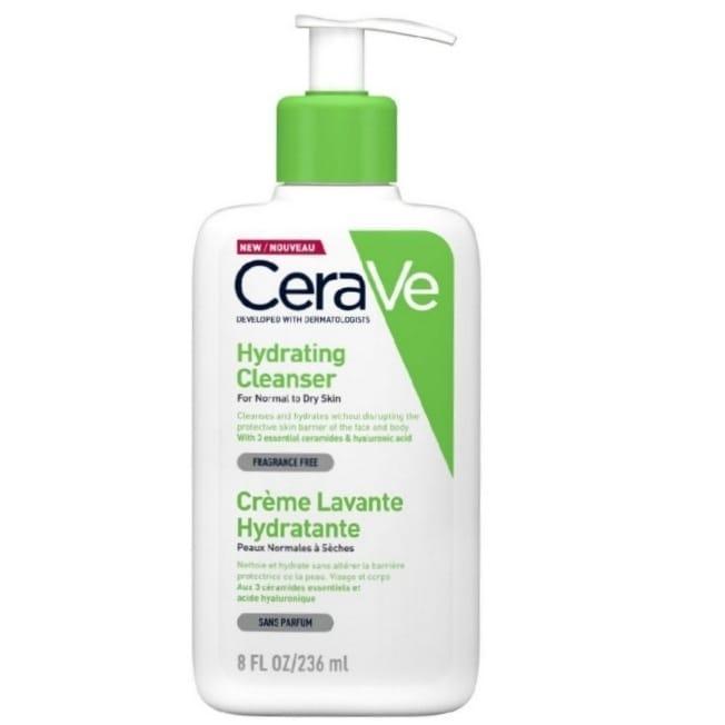CeraVe Hydrating Cleanser + The Ordinary Niacinamide Serum Set