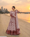 3 Pcs Women's Stitched Lawn Printed Maxi Suit
