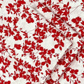 2Pc Polo Cotton Red Floral Women Suit Set